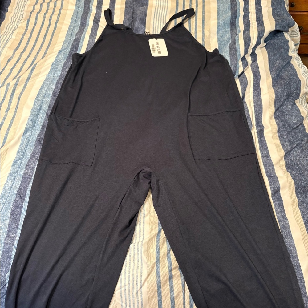 ZYIA Newport Downtime Jumpsuit in Navy